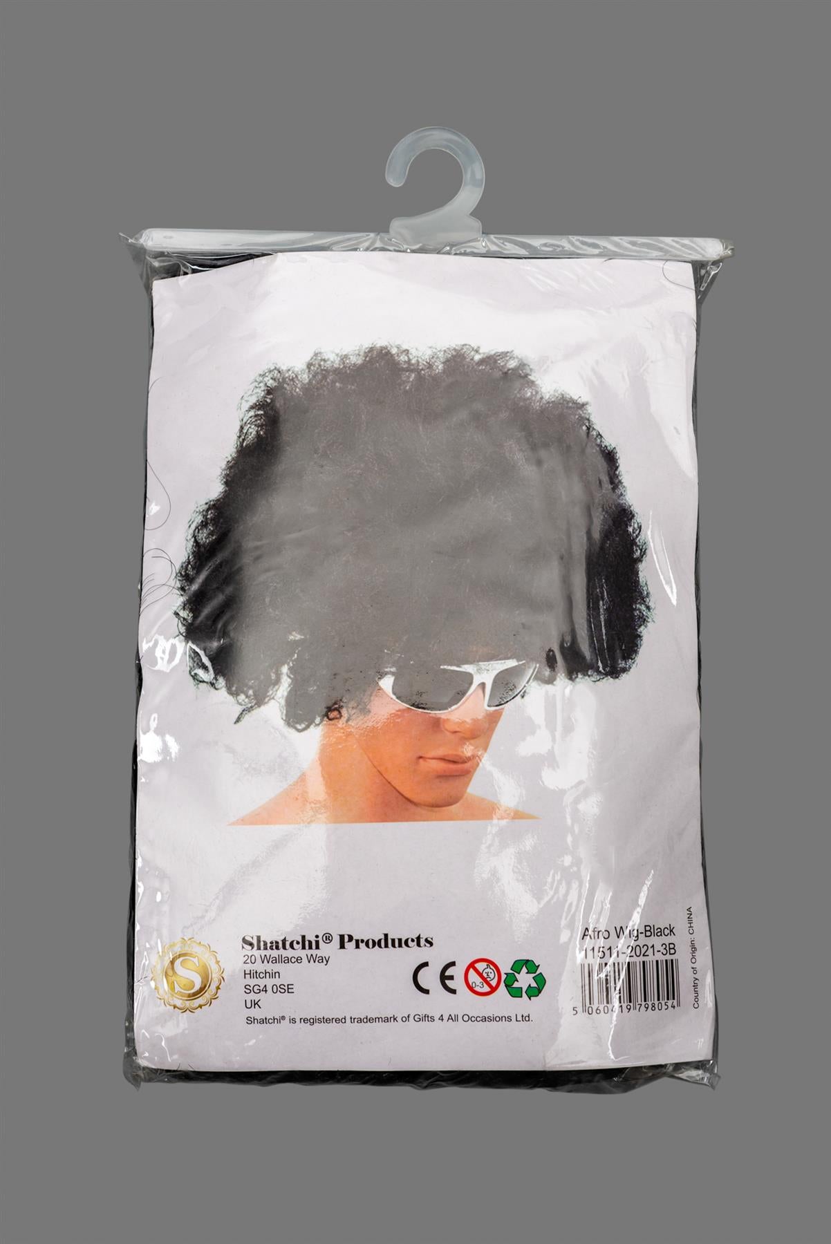 Black Curly Afro Wig 70s