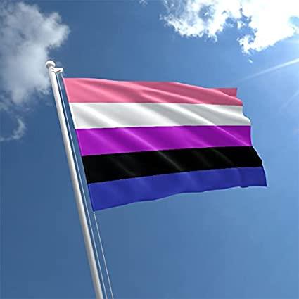 Genderfluid Pride Flag - 5x3ft with Eyelets