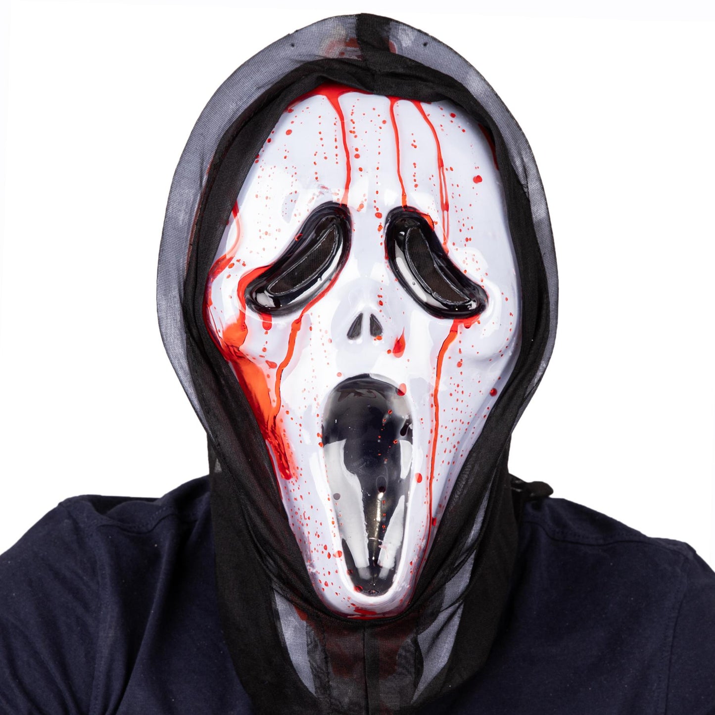 Halloween Bleeding Ghost Face Mask Scary Real Effect 2 Layered Design