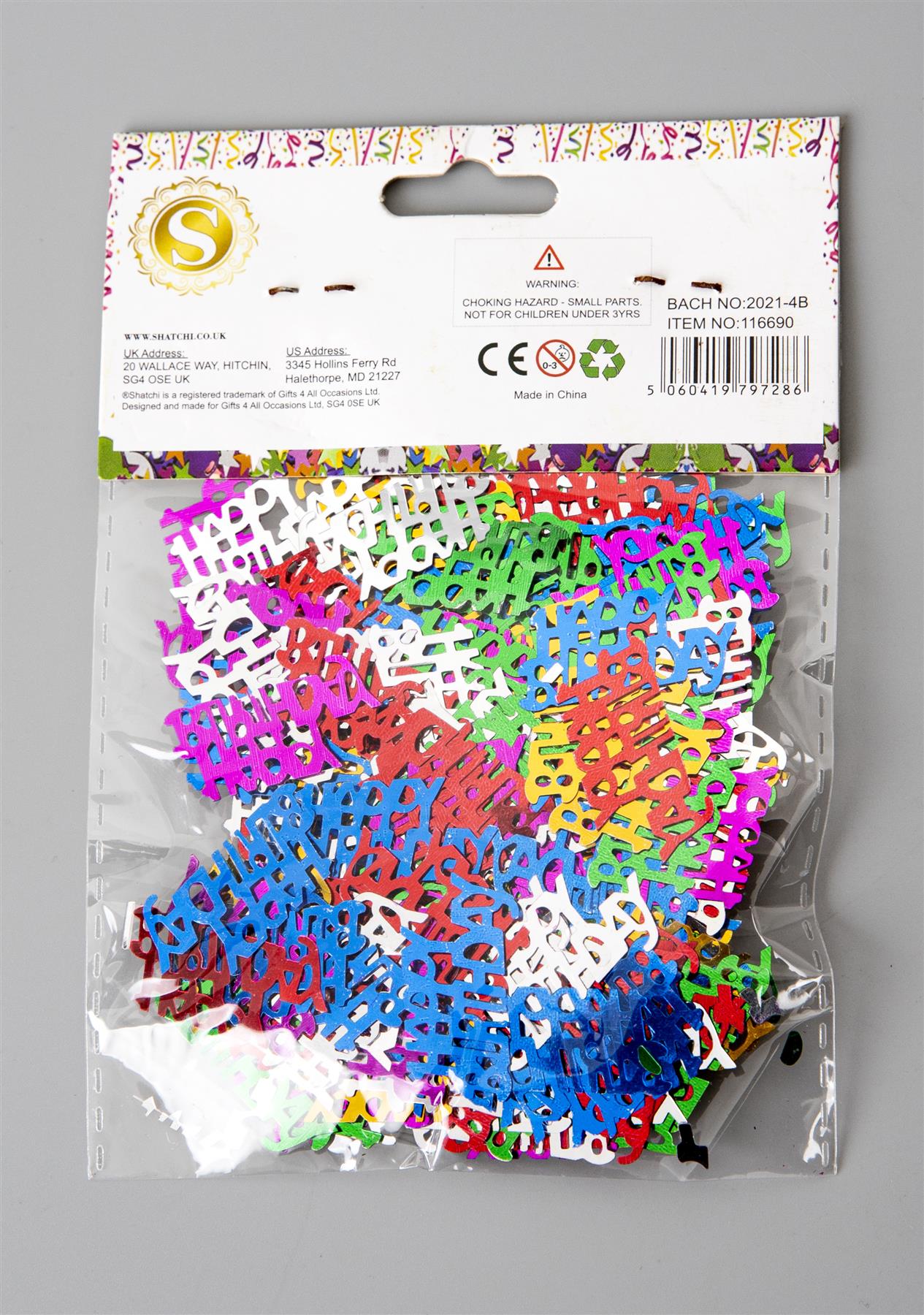 Multicolour Happy Birthday Confetti - 14g,