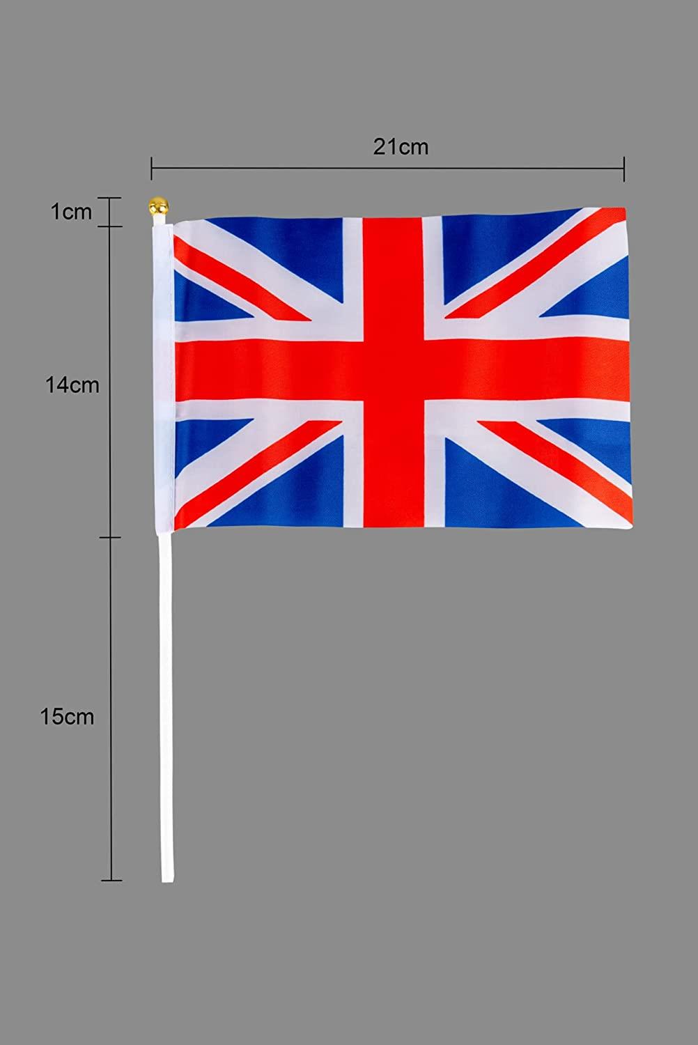 50 Union Jack Flags - 130ft