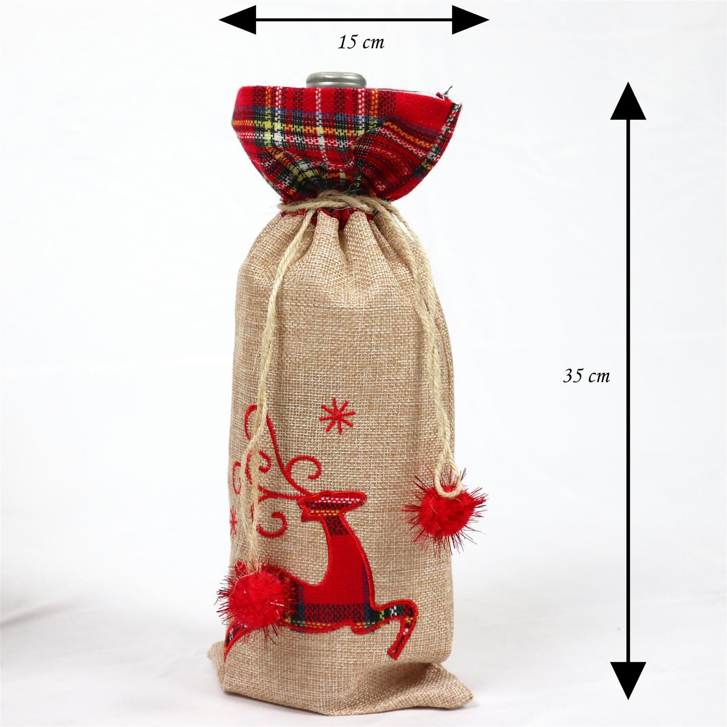 15x35cm Reindeer Wine Bottle Cover