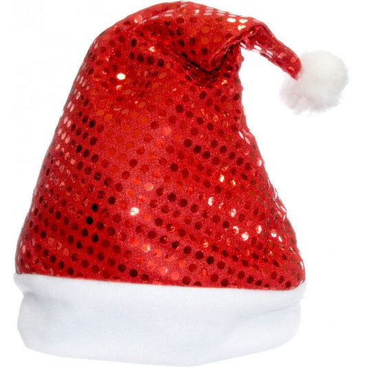 Deluxe Santa Father Christmas Hat with Sequin