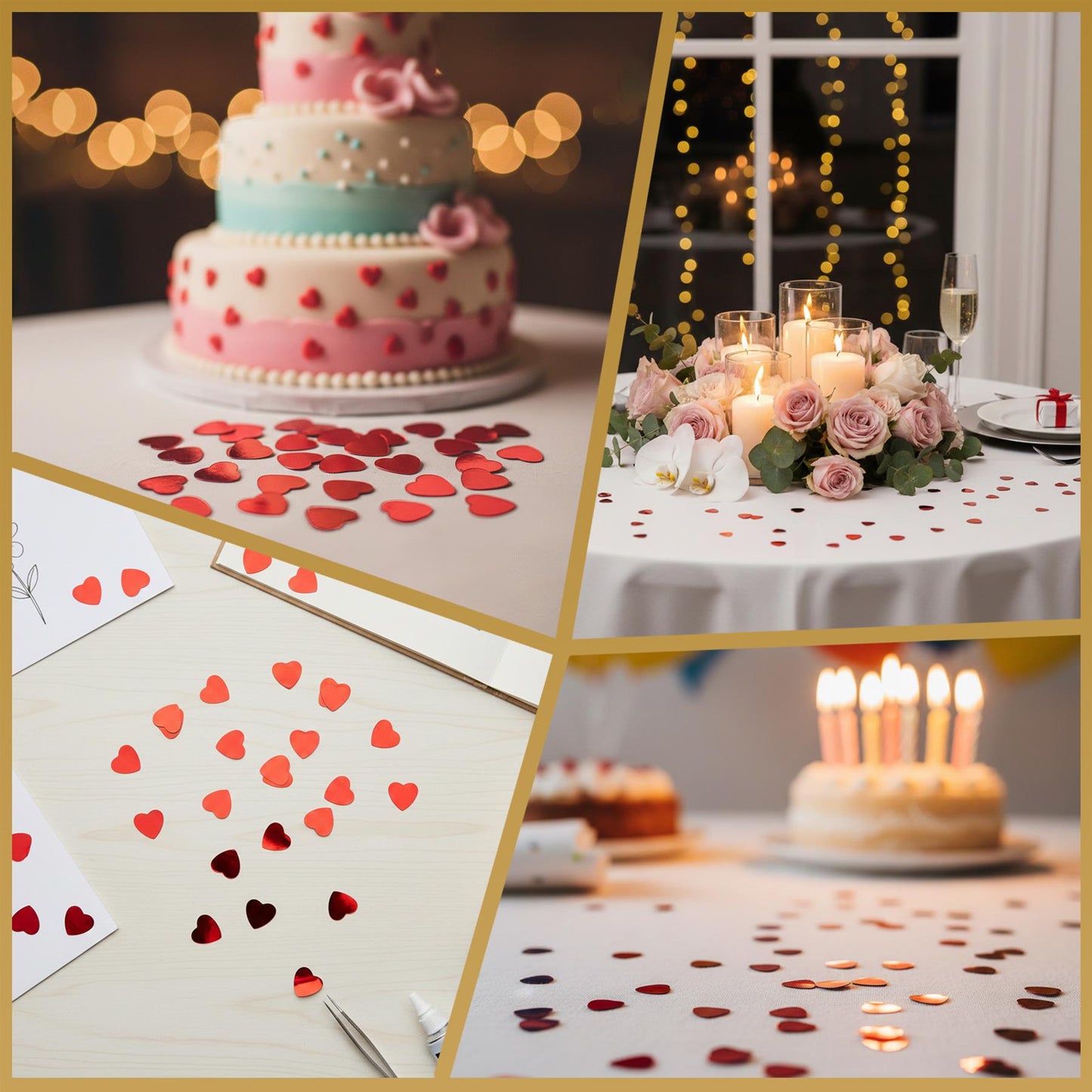 Jumbo Heart Confetti Red - 14g 1PK