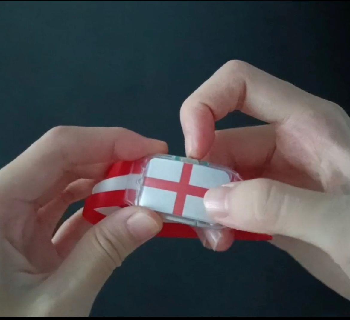 England Flag Led Bracelet