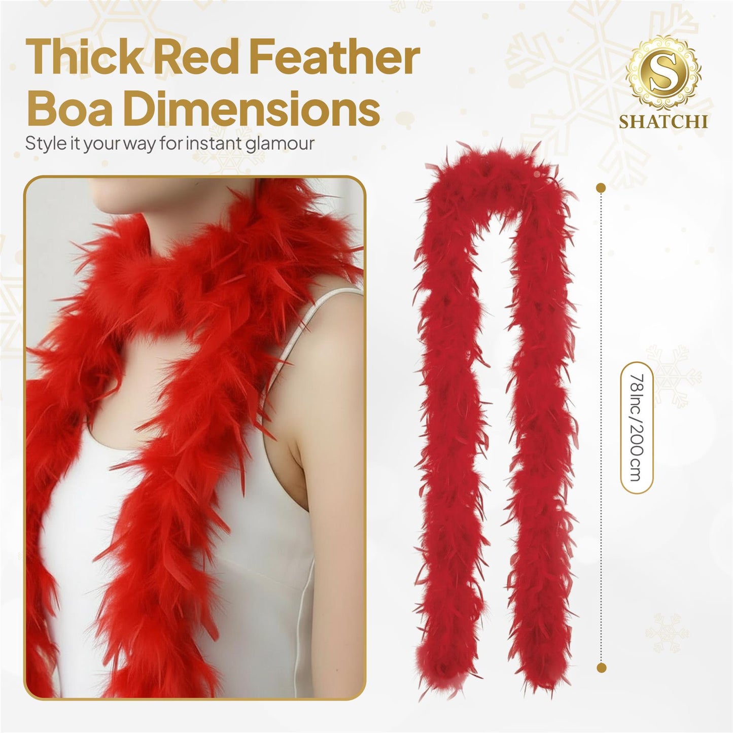 Red Feather Boa