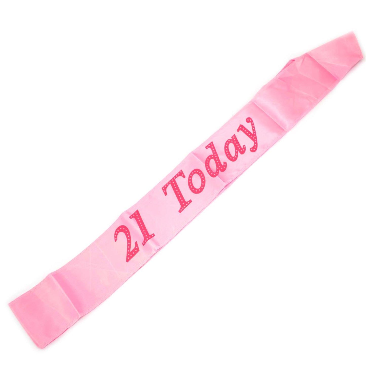 Pink 21st Birthday Sash