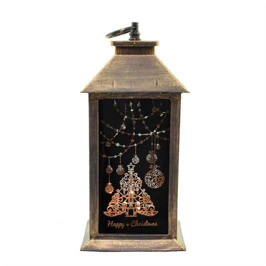 Rustic Gold Christmas Lantern