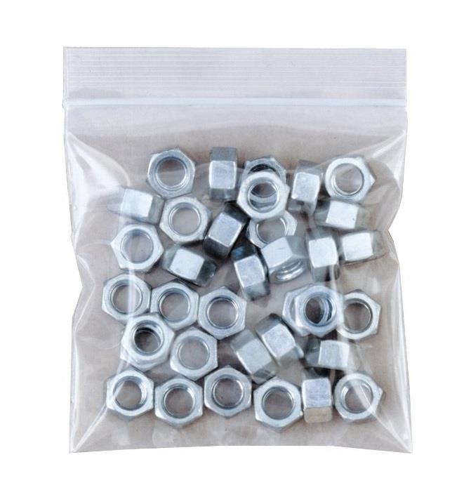 500 Zip Seal Bags - Clear Plastic Zip Lock 6" x 9"