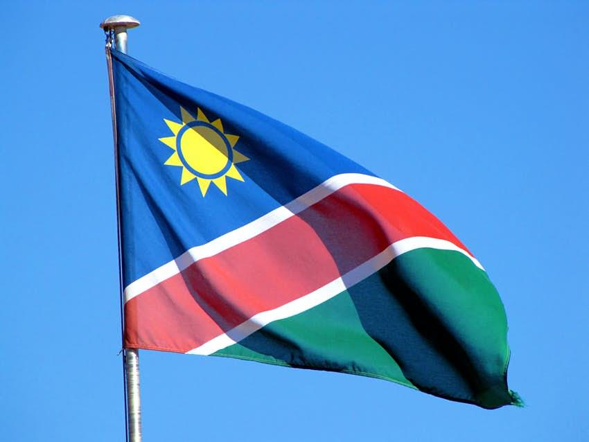 5x3ft Namibia Flag with Eyelets