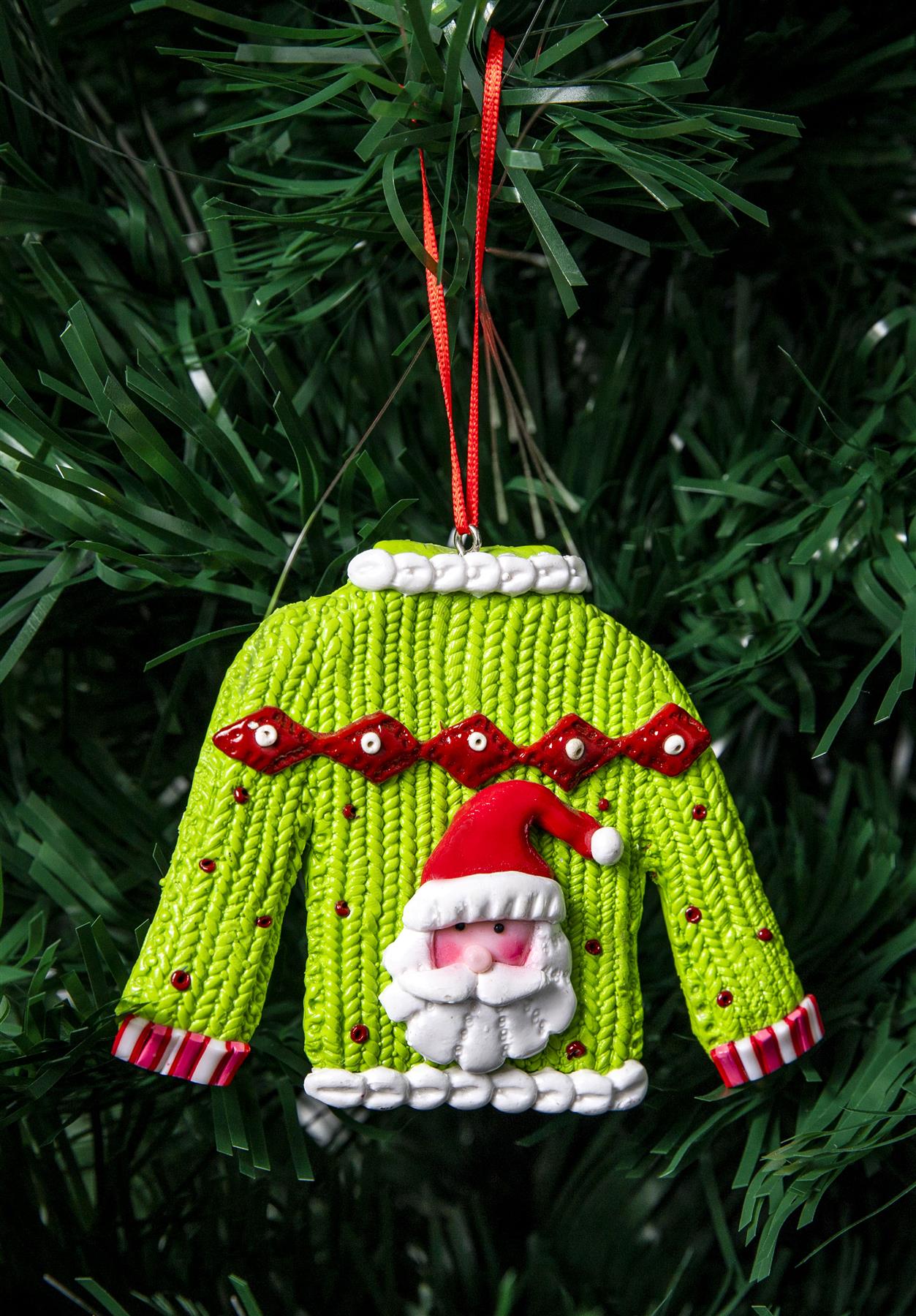 Christmas Hanging Decorations 3Pcs Ceramic