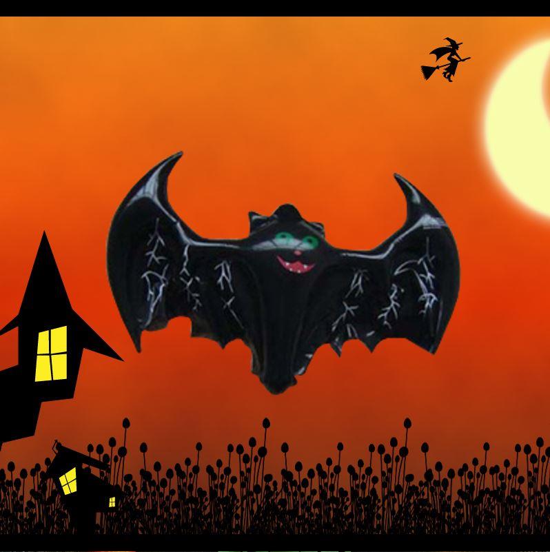 2pcs Halloween Inflatable Bats (46cm x 36cm)