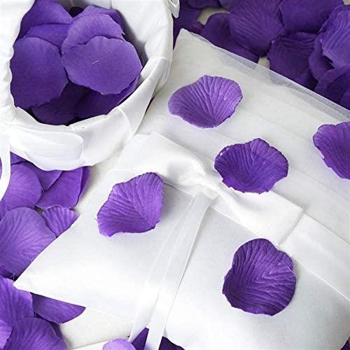 200 Dark Purple Rose Petals