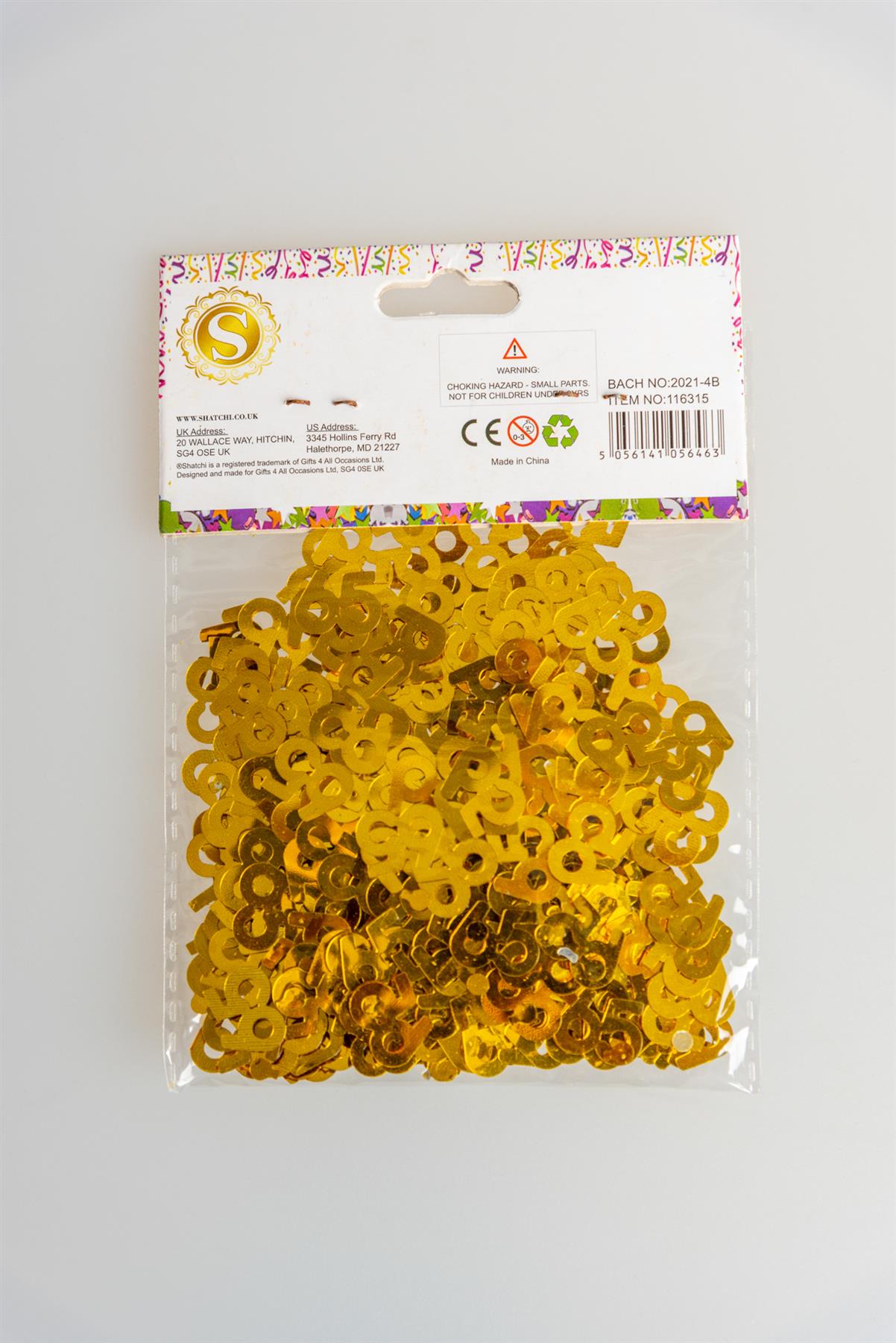 65th Confetti Gold 14G 1PK