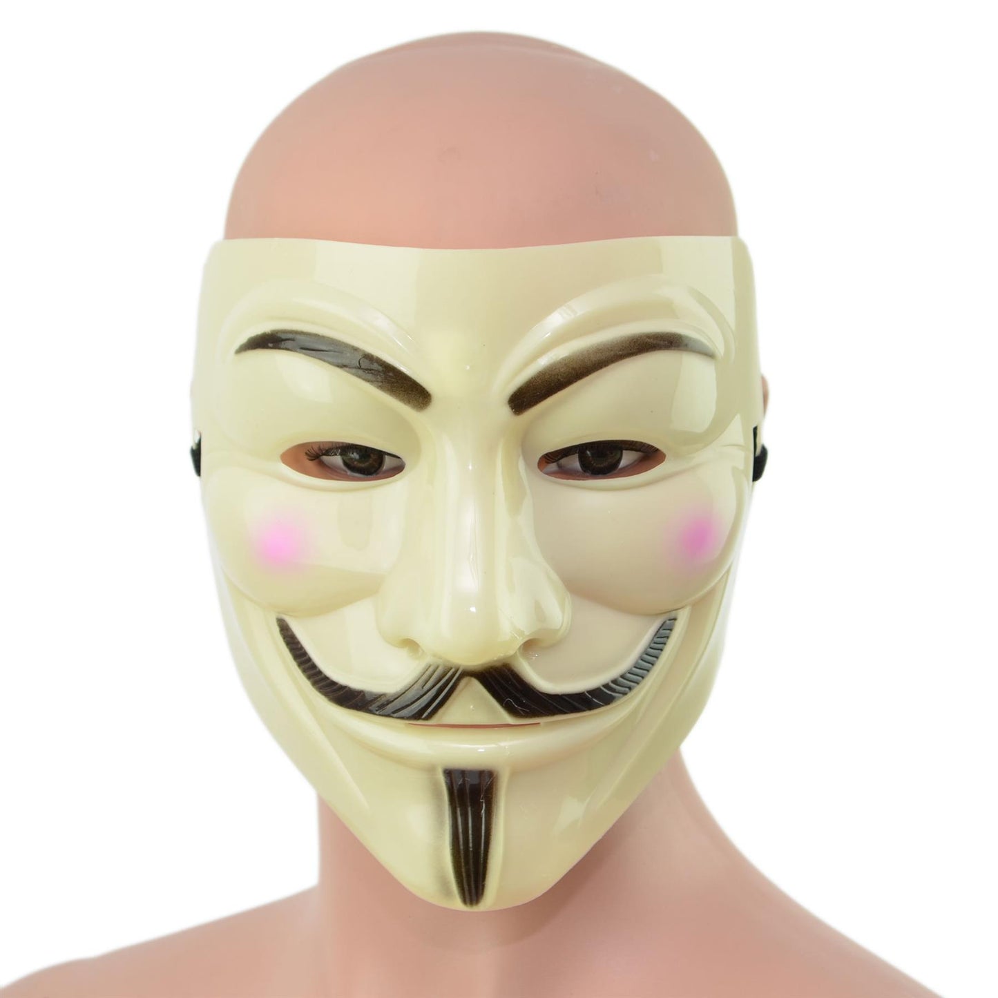 V for Vendetta Mask Anonymous Guy Fawkes Halloween Unisex-Adult Brown One Size