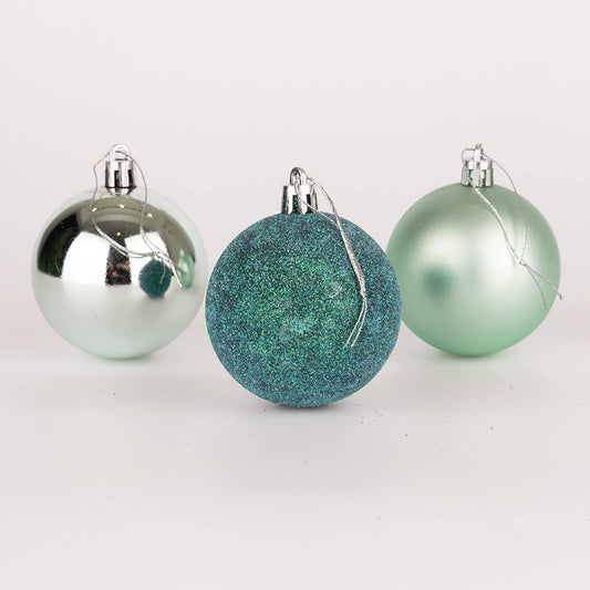 Turquoise Baubles (5cm, 24 pcs)