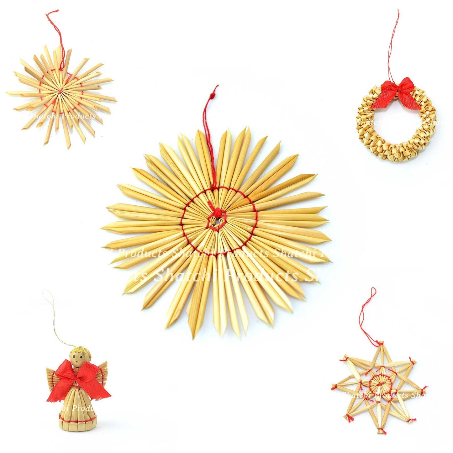 36pcs Hand Crafted Christmas Tree Hanging Ornament