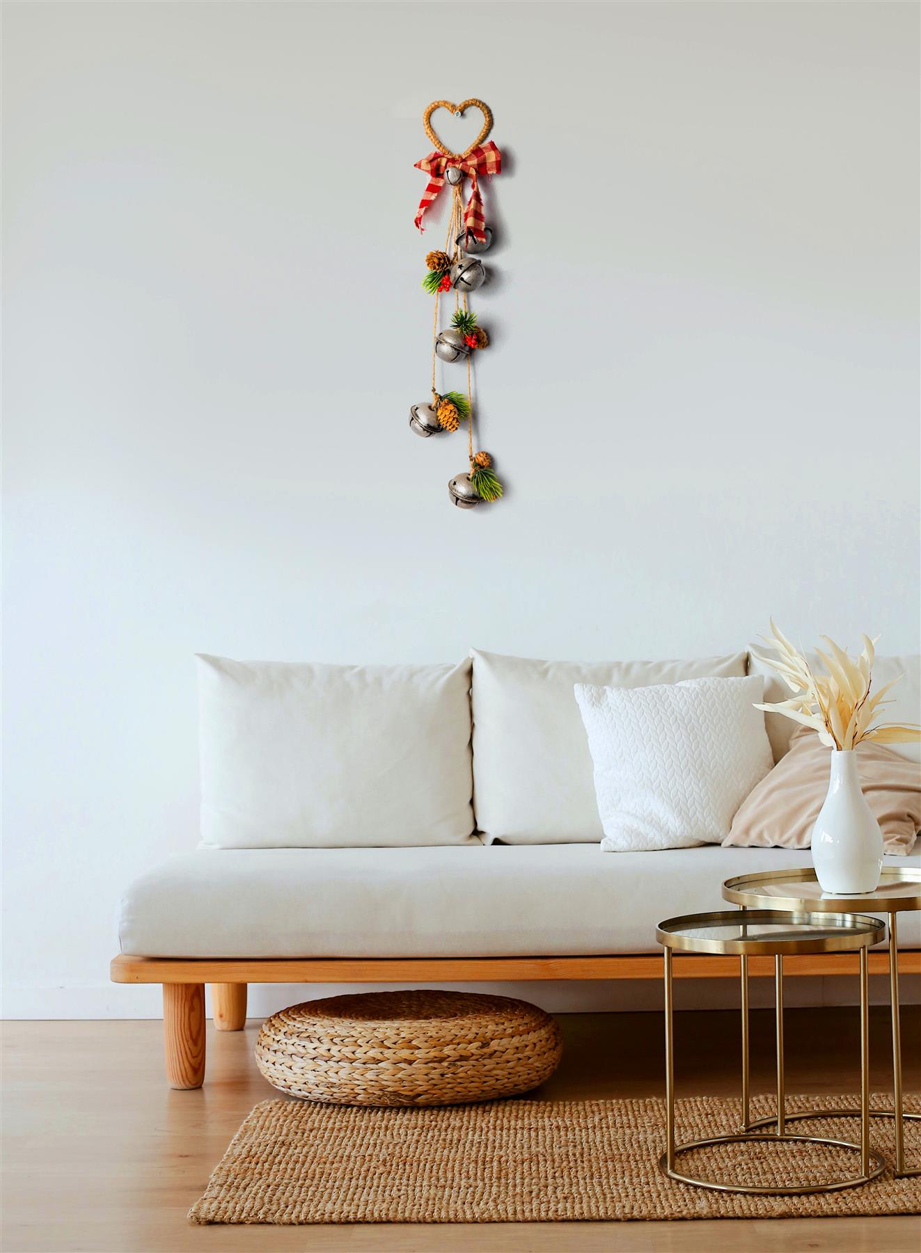 Hanging Decorations with Silver Bells 46 CM