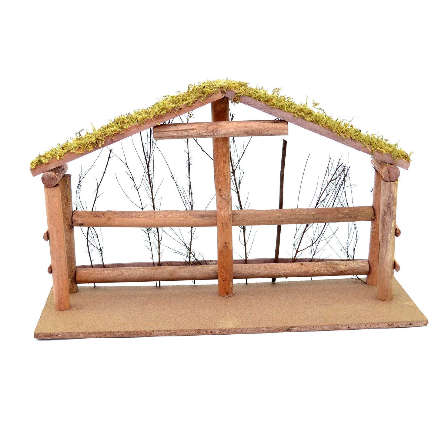 Christmas Nativity Figures with House Frame