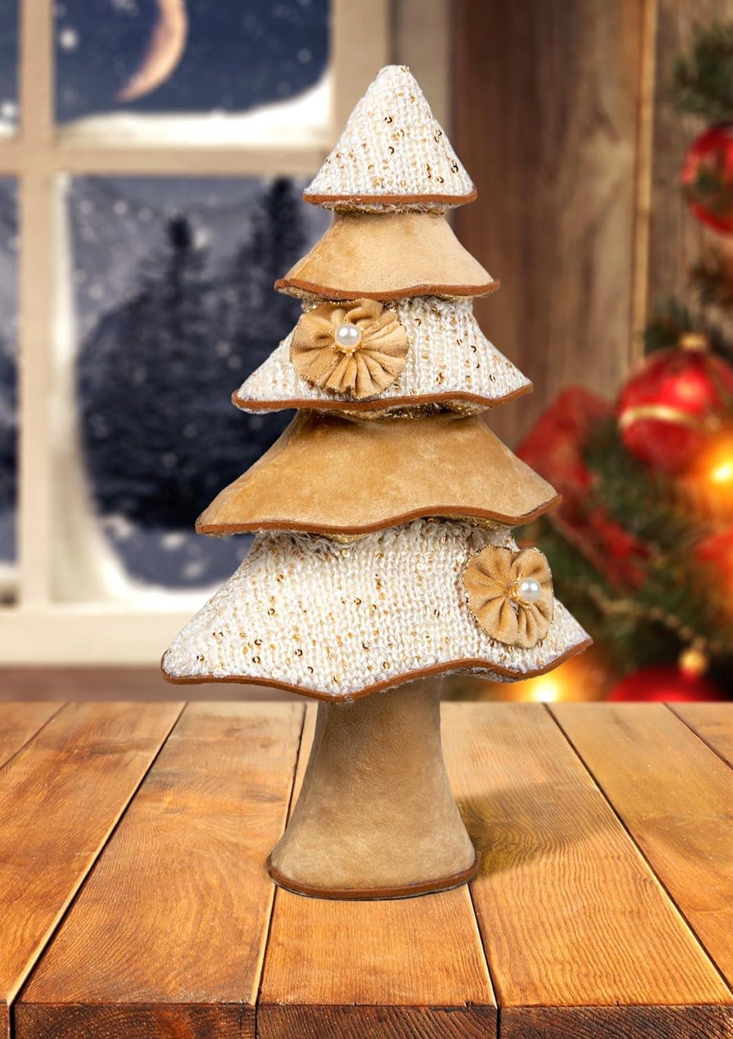 32cm Gold Tree Christmas Figurine