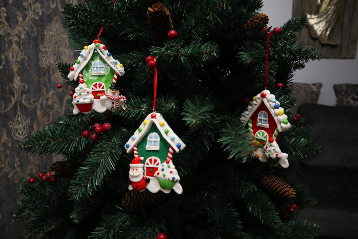 3 Ceramic Christmas Decorations