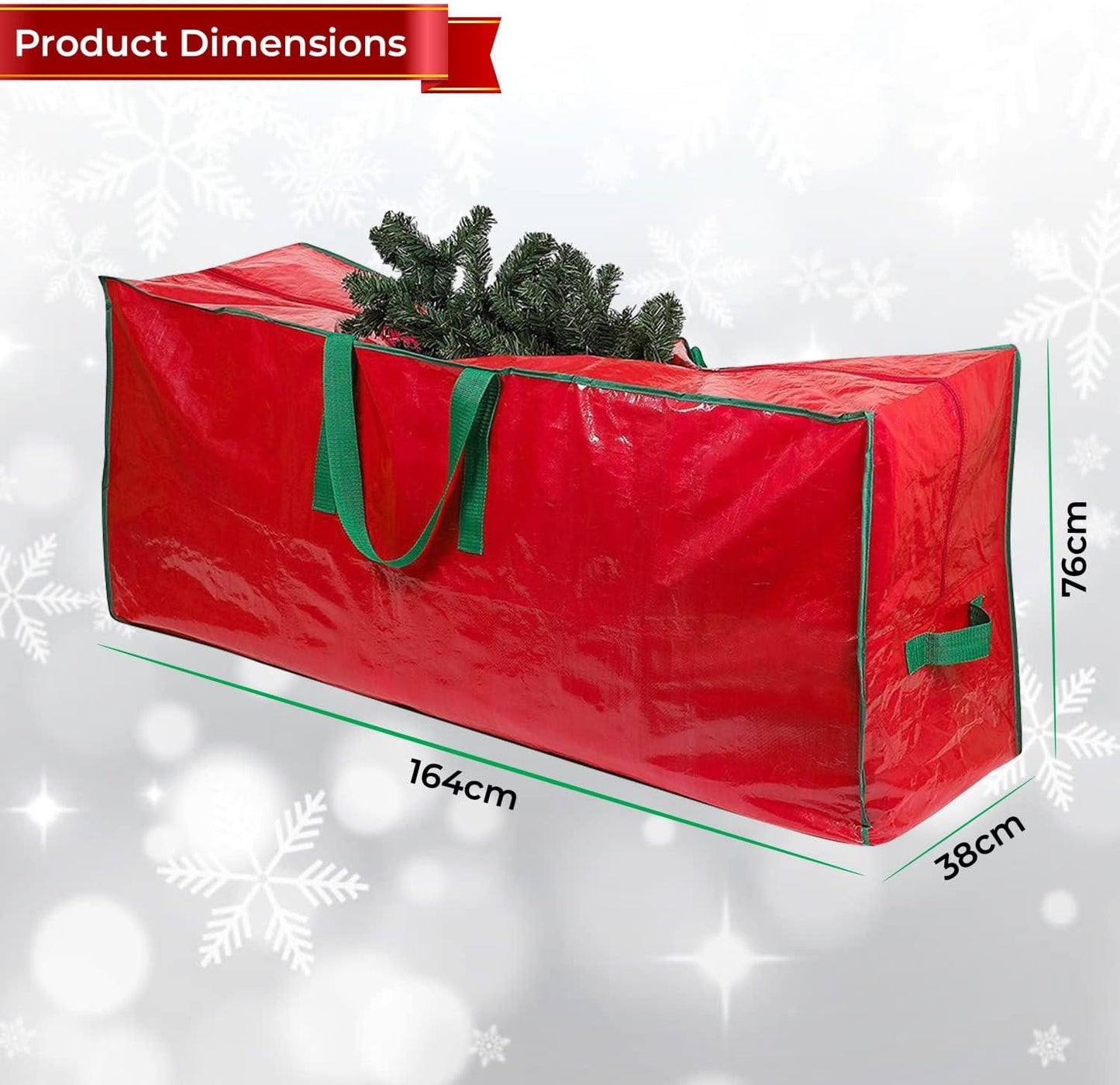 Christmas Tree Storage Bag, 164 x 38 x 76 cm