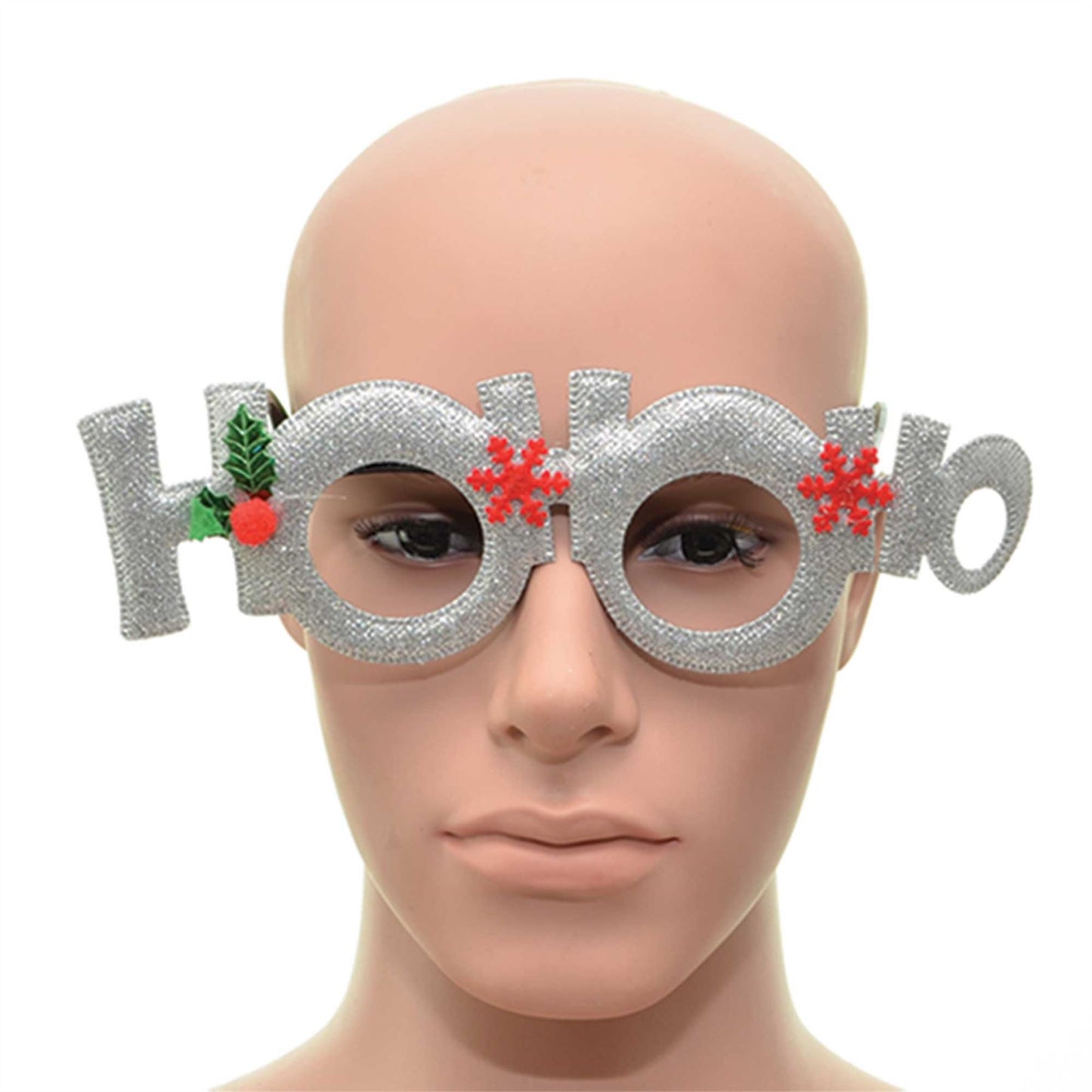 Silver Hoo-Ho Christmas Glasses Specs