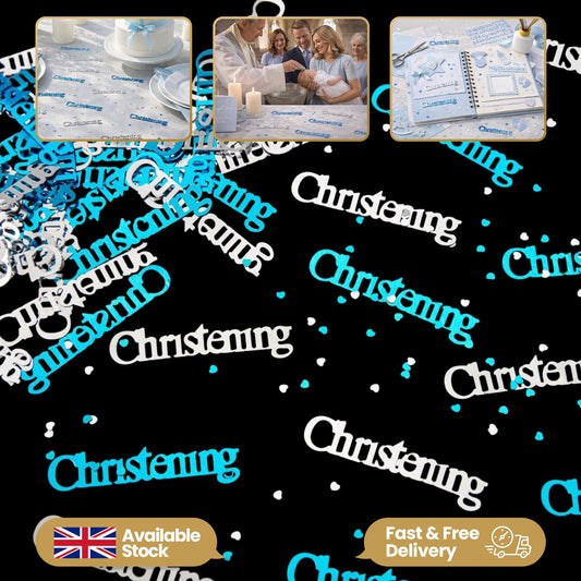 Christening Confetti Blue 14g, 5 Packs