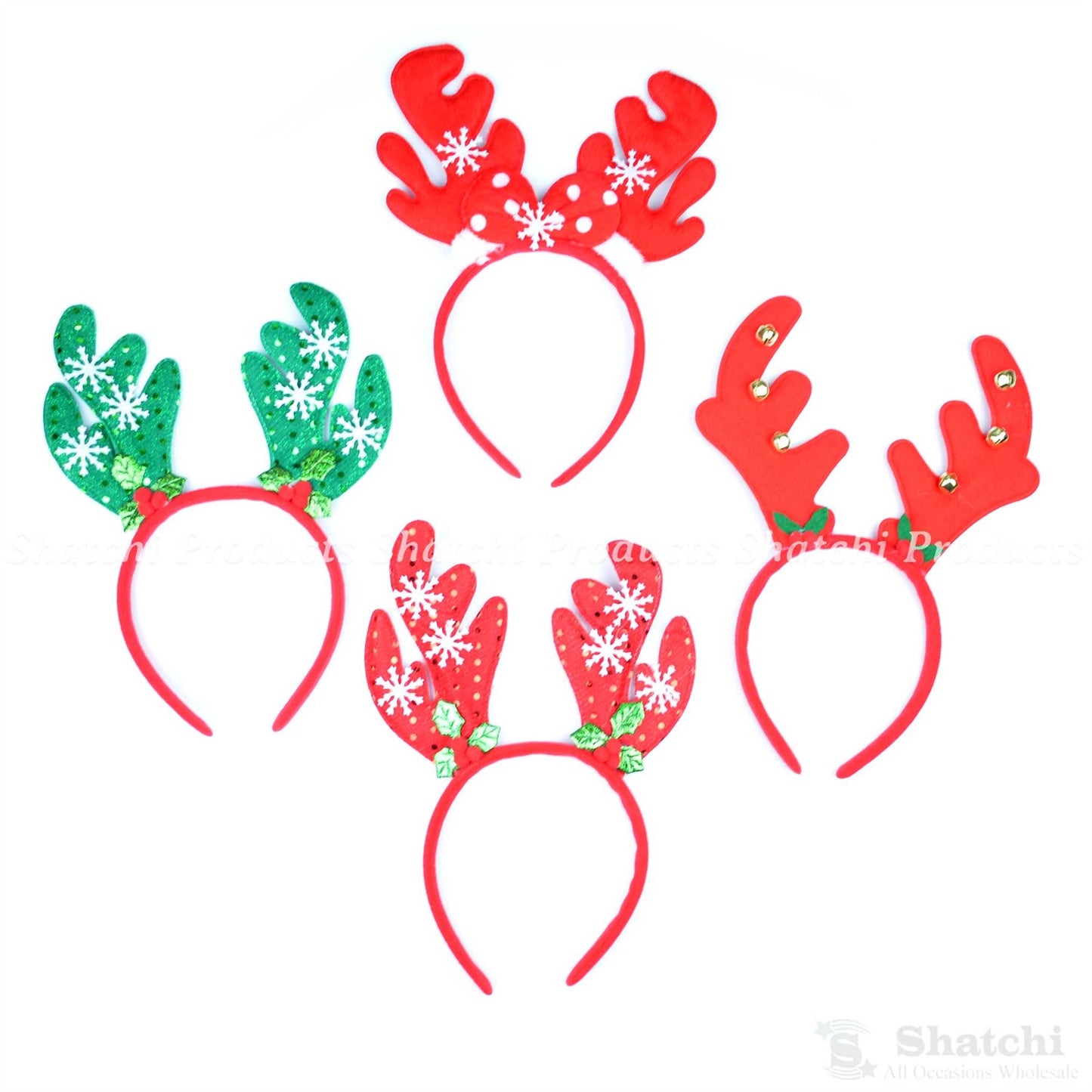 4 Christmas Headbands