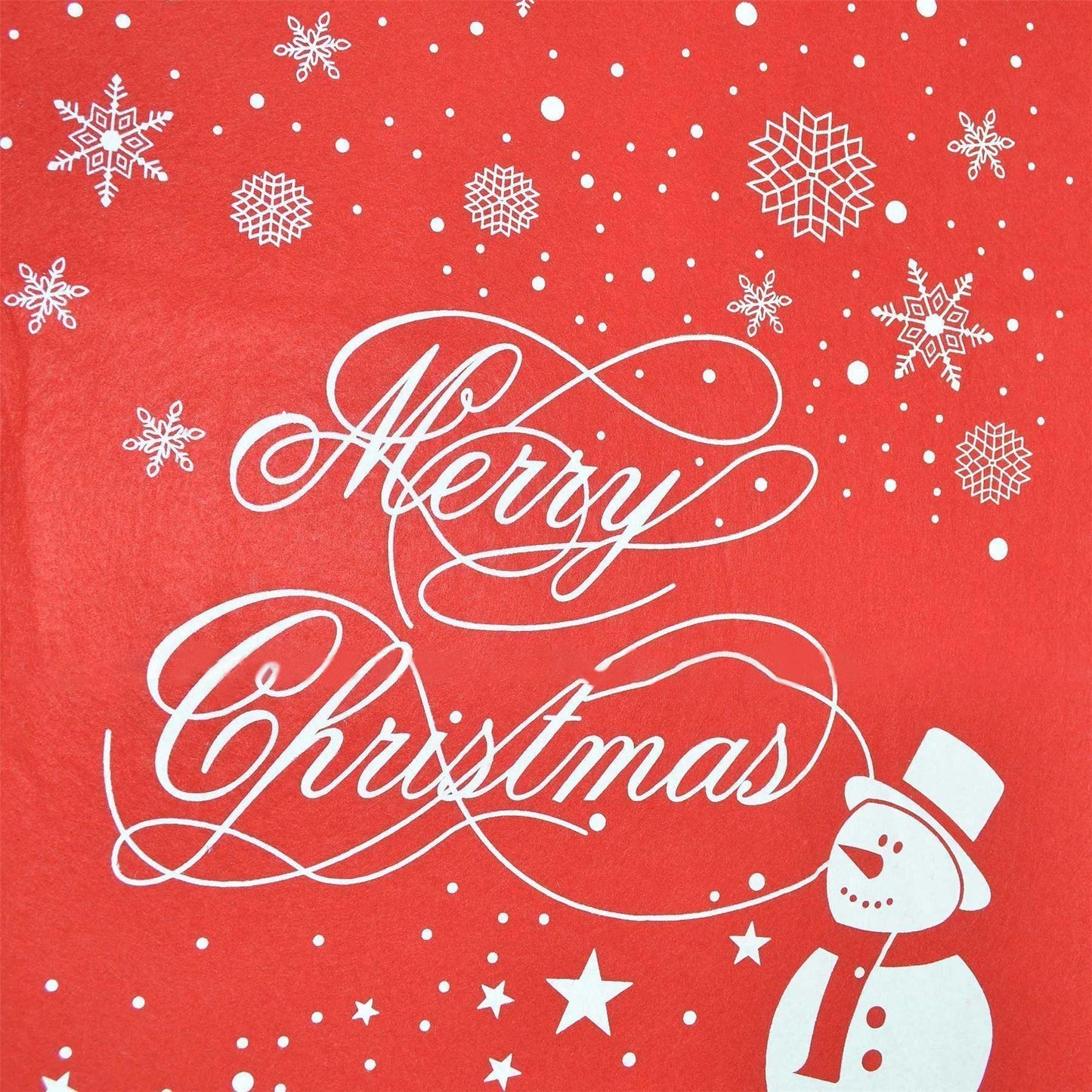 Christmas Santa Sack, Assorted Snowman Snowflake