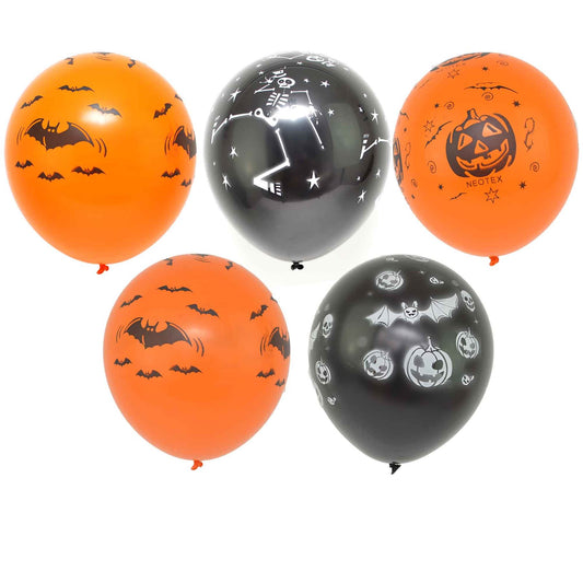 48pcs Halloween Printed Latex Balloons, 12"