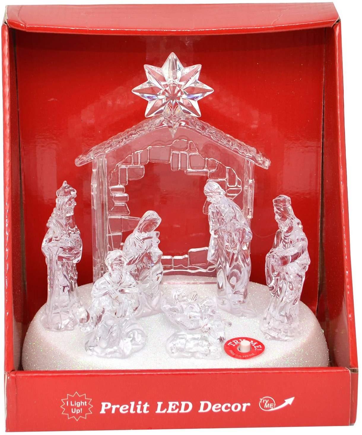 Christmas Nativity LED Light-Up Set with Music - 11531