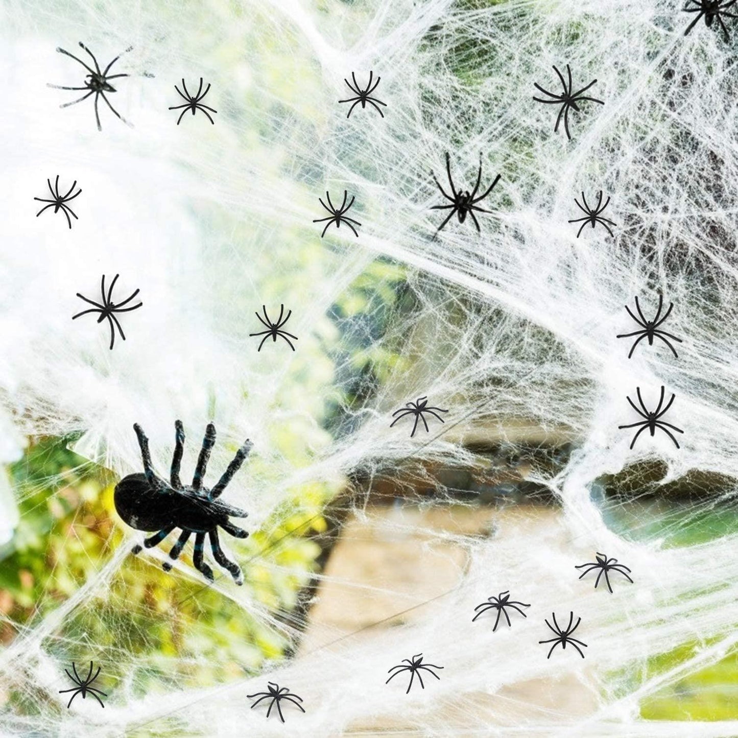 24 Black Plastic Halloween Spiders - Spooky & Scary, 5cm Each