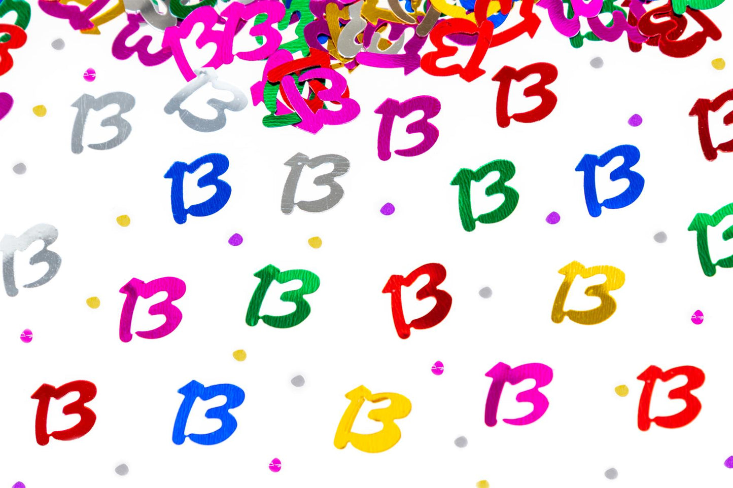 14g 13th Happy Birthday Multicolor Confetti - 4PK