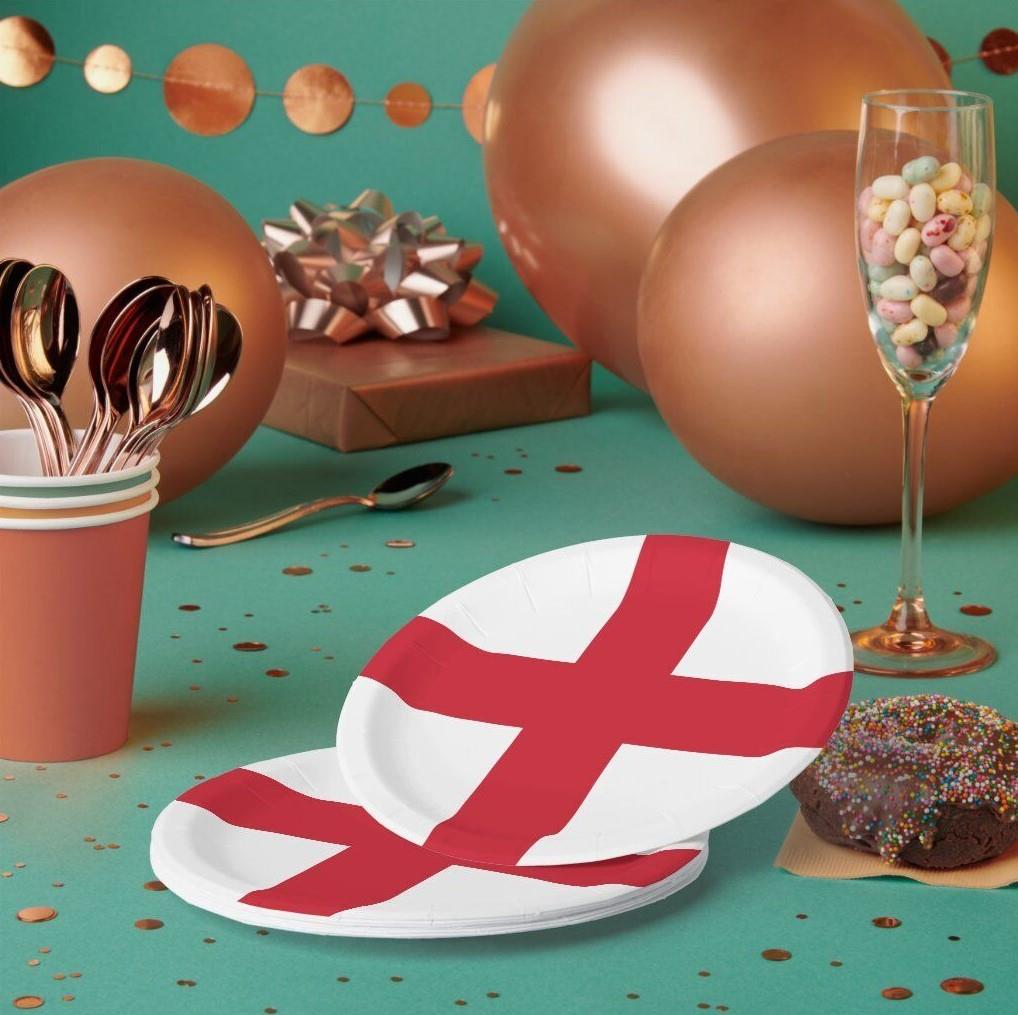 England St George Plates 20Pcs