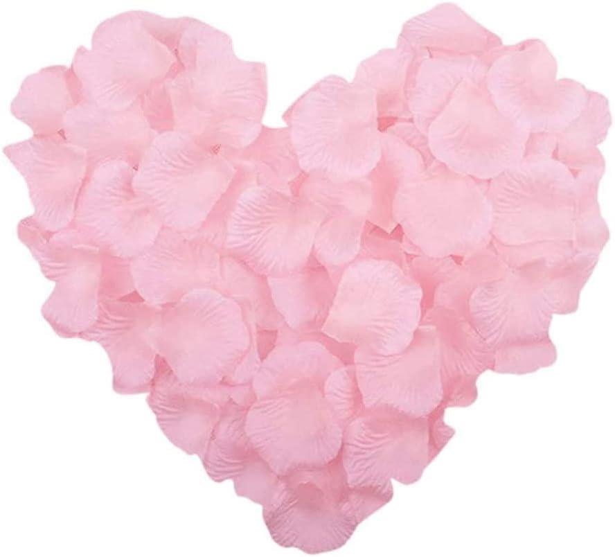 100 Light Pink Silk Rose Petals