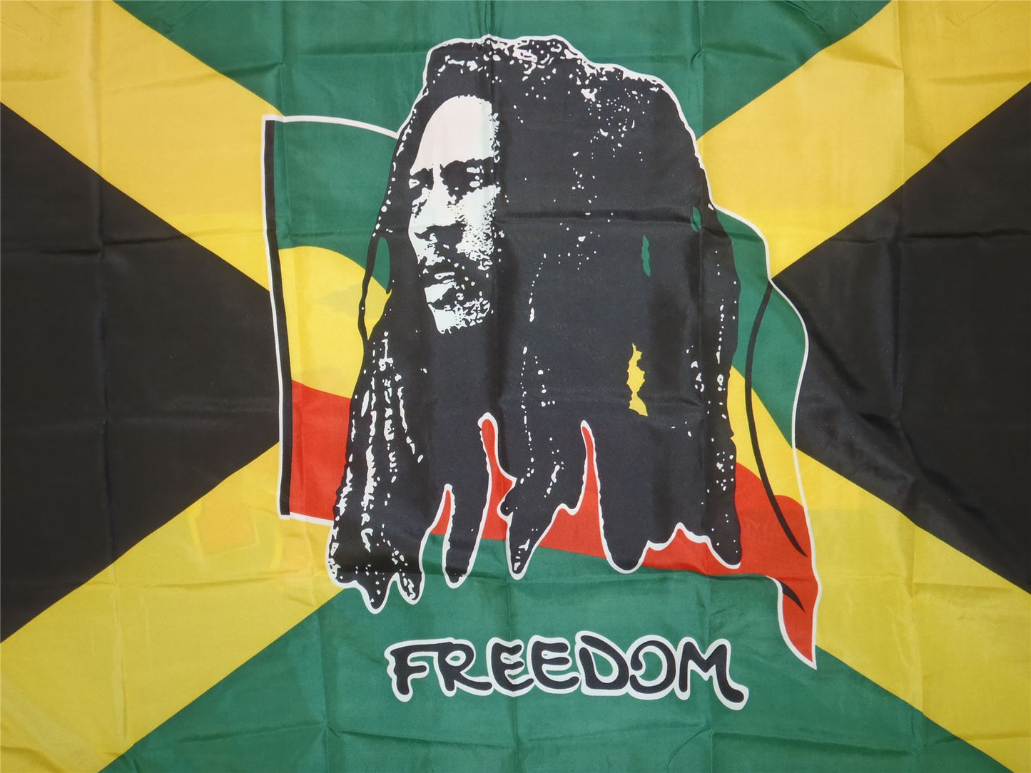 Bob Marley Flag - 5x3ft with Eyelets