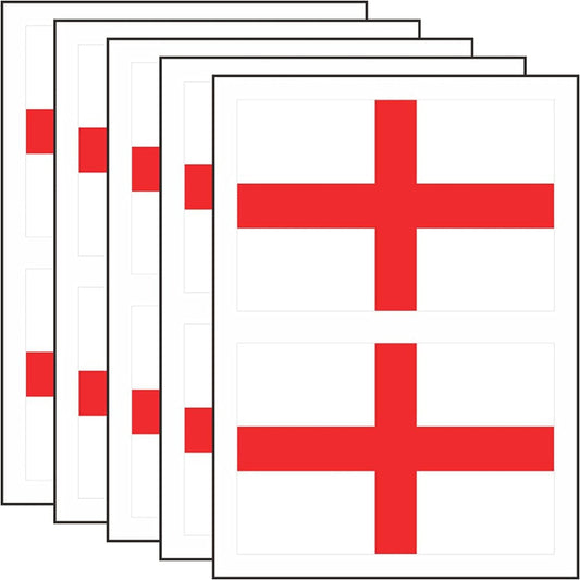 England St George Flag Sticker 20Pcs