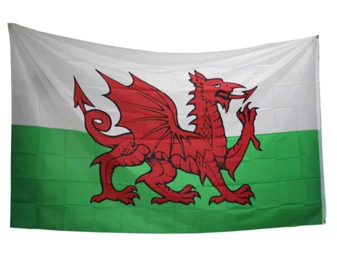 Welsh Flag - 8ft x 5ft with Eyelets