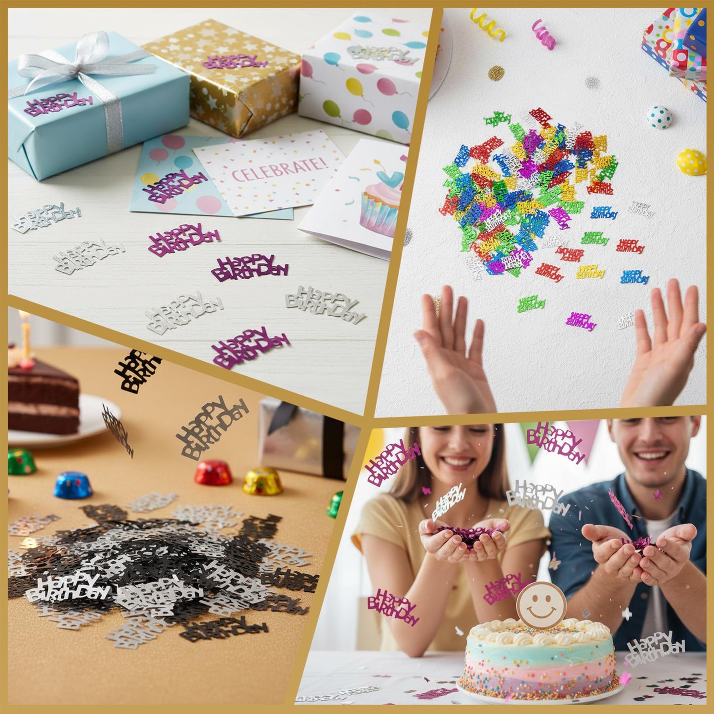 Multicolour Happy Birthday Confetti - 14g,