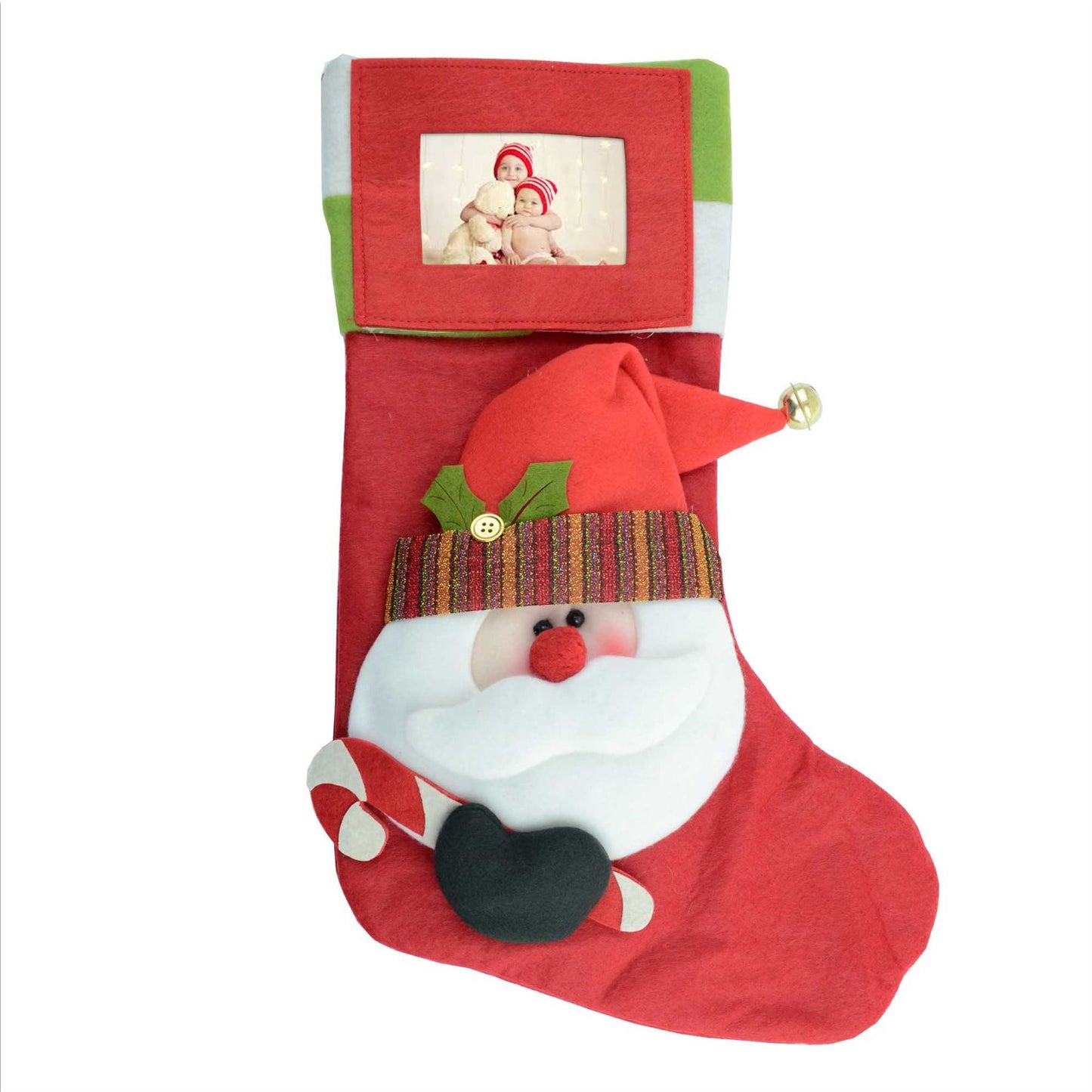 Personalized 3D Stocking with Santa Face