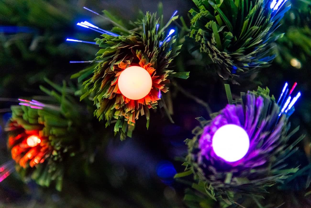 4ft Berry LED Fibre Optic Christmas Tree