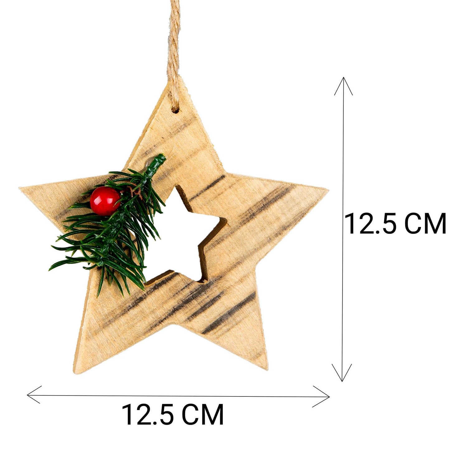 Wooden Craft Star Shape - 12.5X12.5X1.5cm