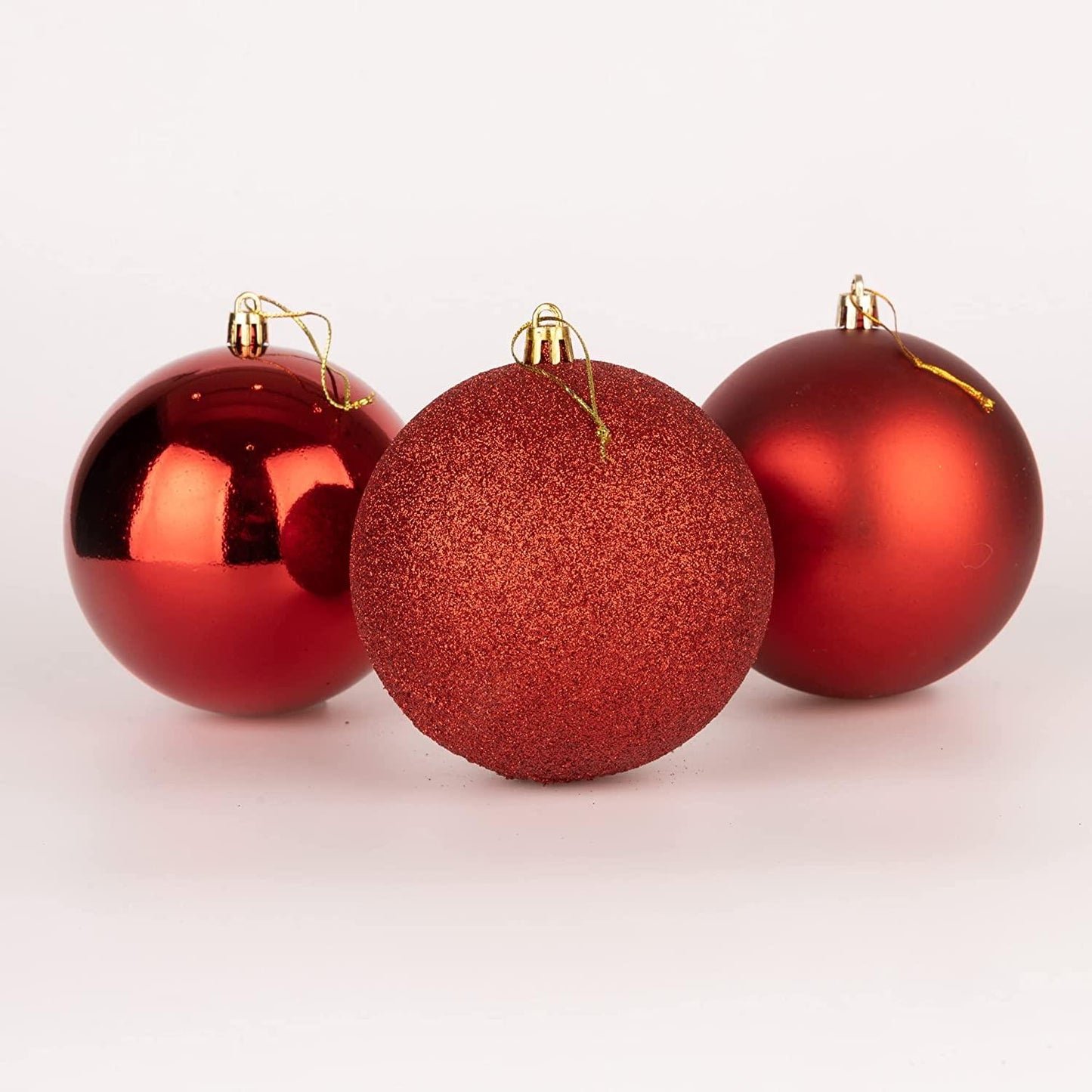 Red Baubles 10CM 3PCS Set