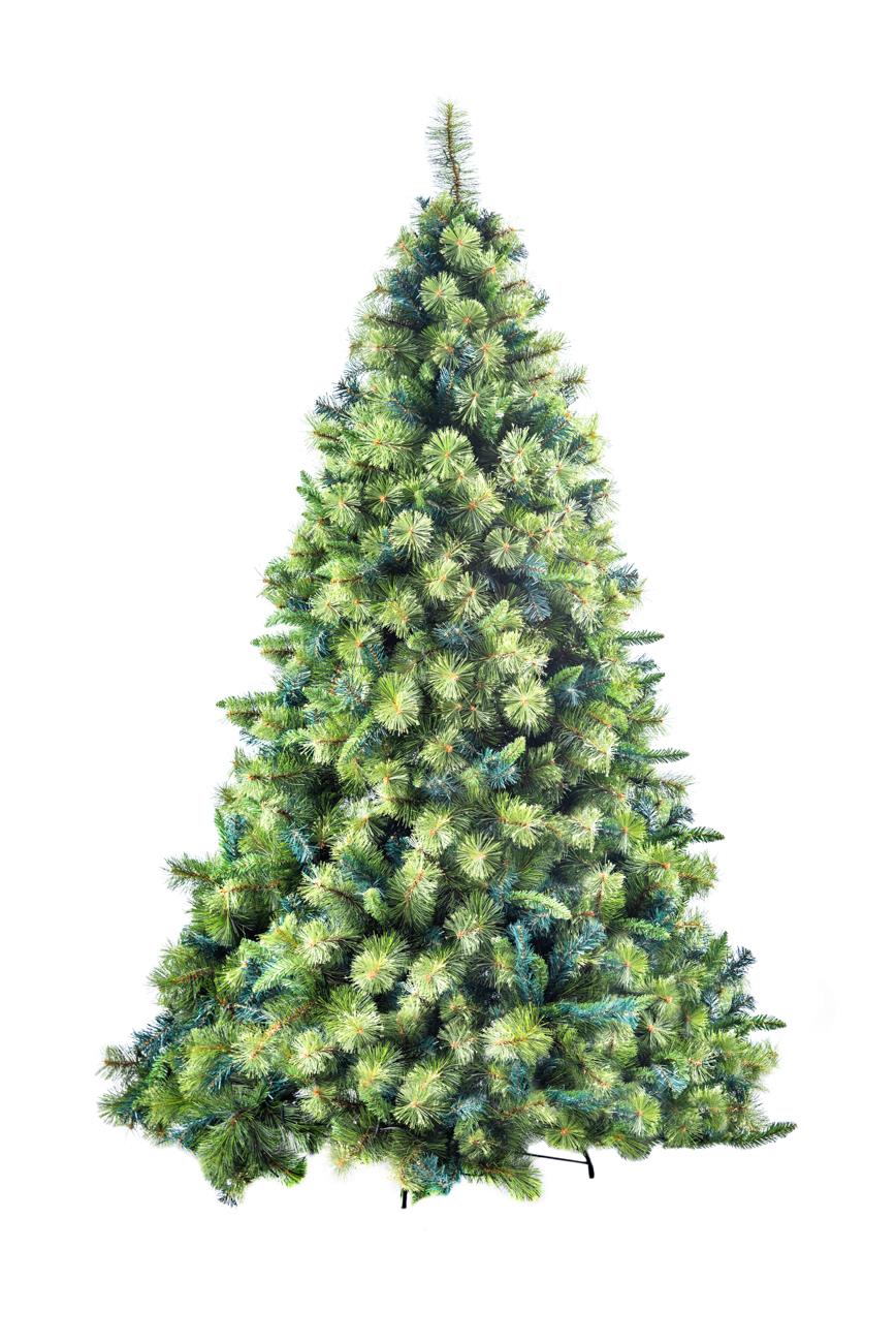 8ft Bushy Green Kentucky Pine Christmas Tree, 240cm Pre-Lit