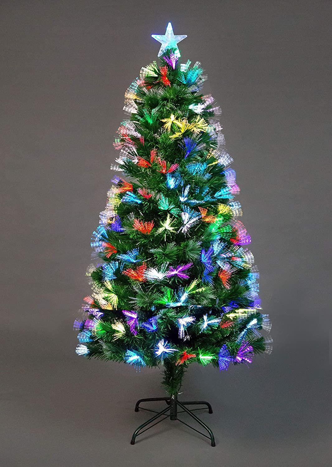 6ft Firework LED Fibre Optic Christmas Tree