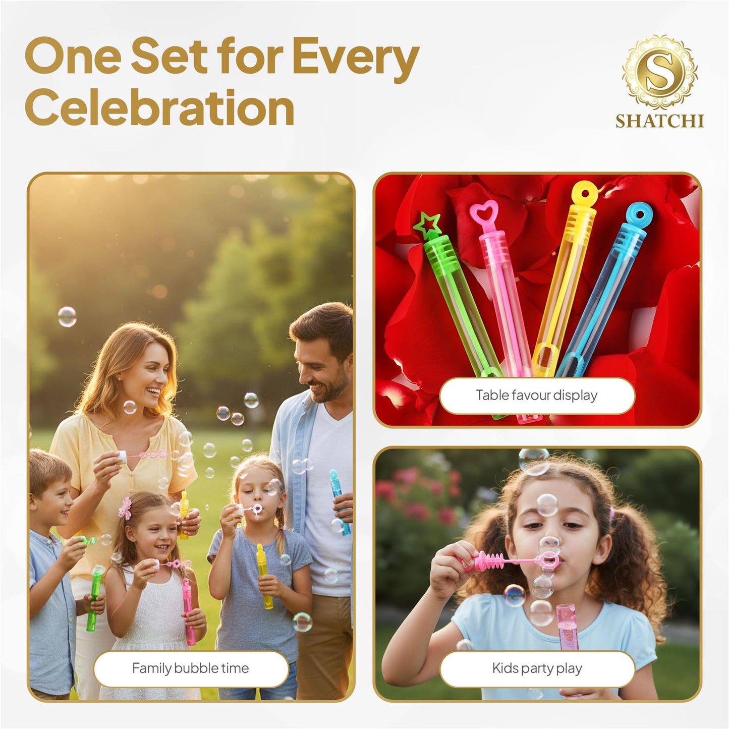 8 Assorted Party Bubbles