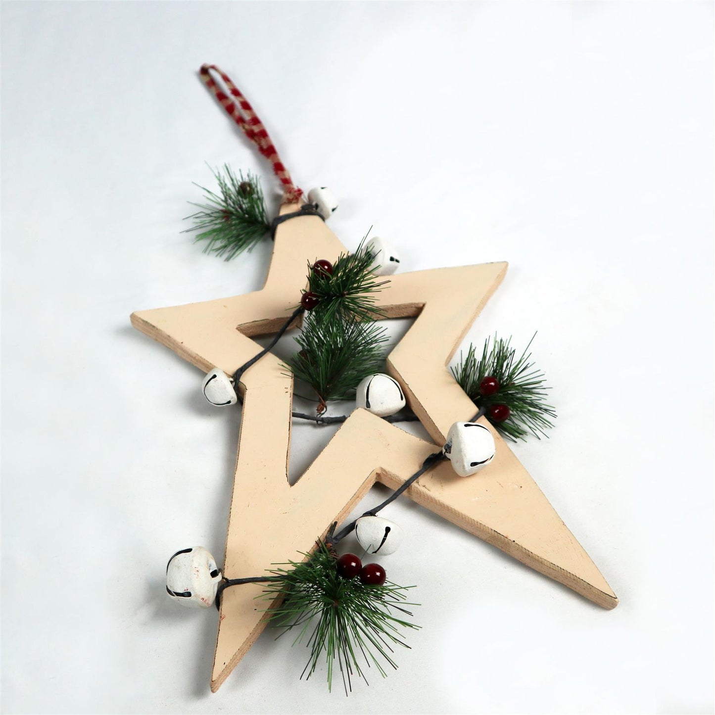 Hanging Decorations Cream Star, 36cm