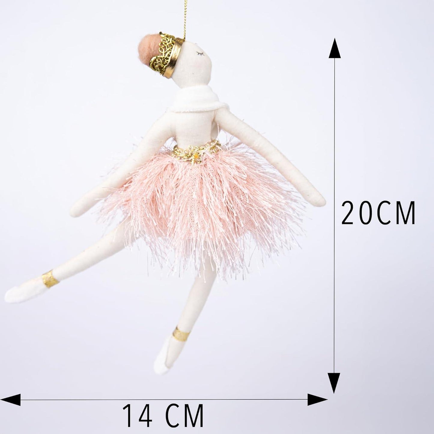 Ballerina Pink Decorations - 14x20cm, 3 Pieces