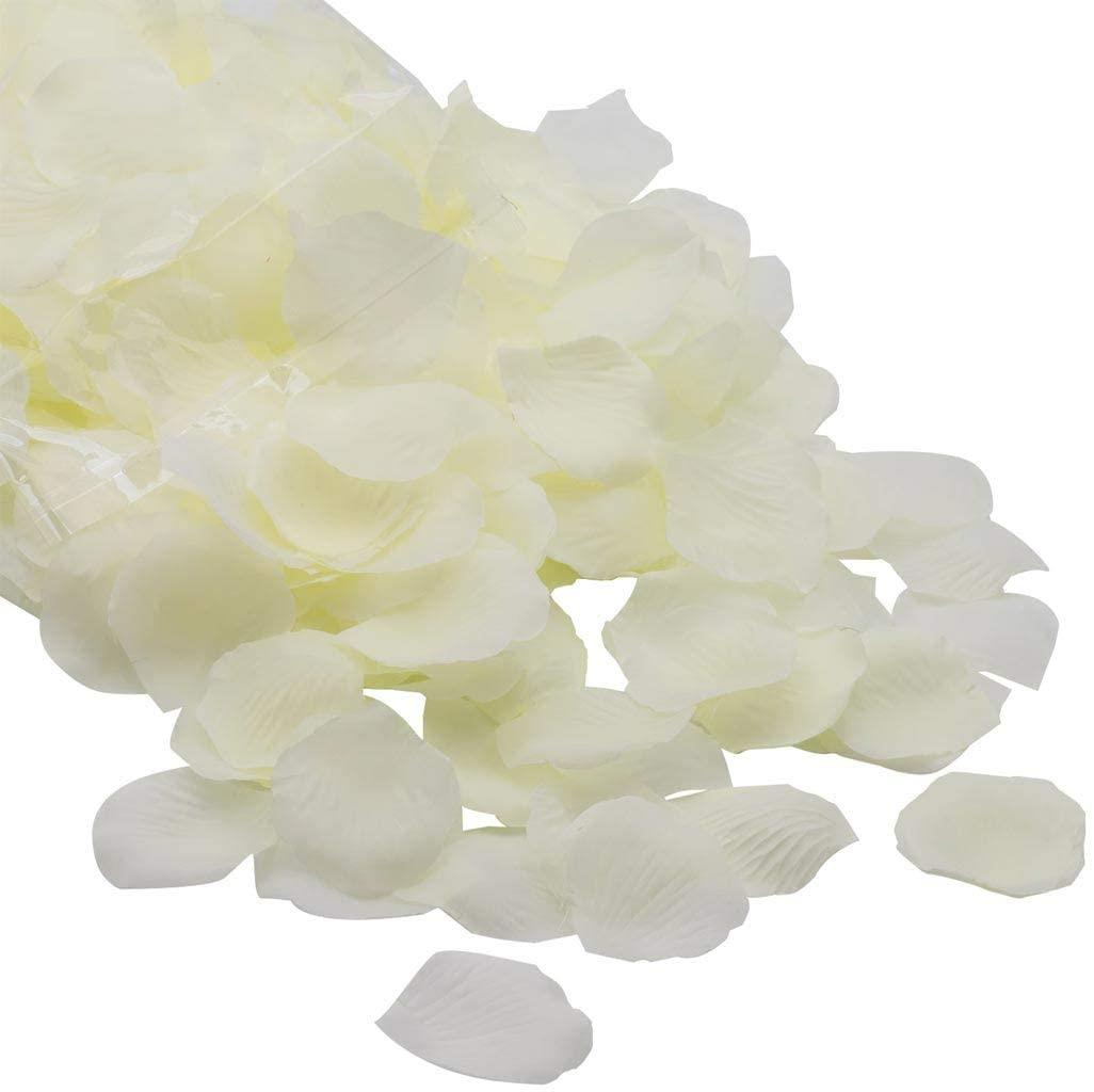 1000 Ivory Rose Petals